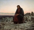 Christ dans le désert sauvage Ivan Kramskoi Catholique chrétien